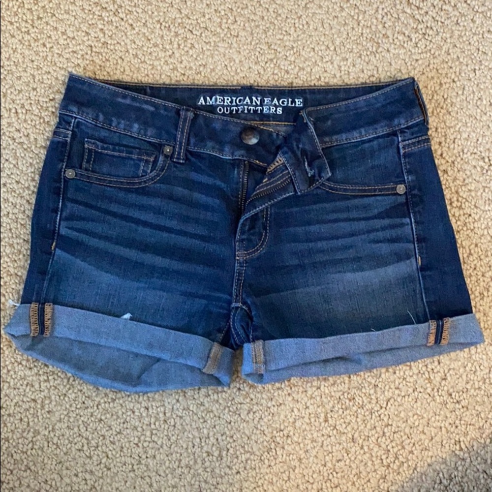 American Eagle Midi Jean Shorts